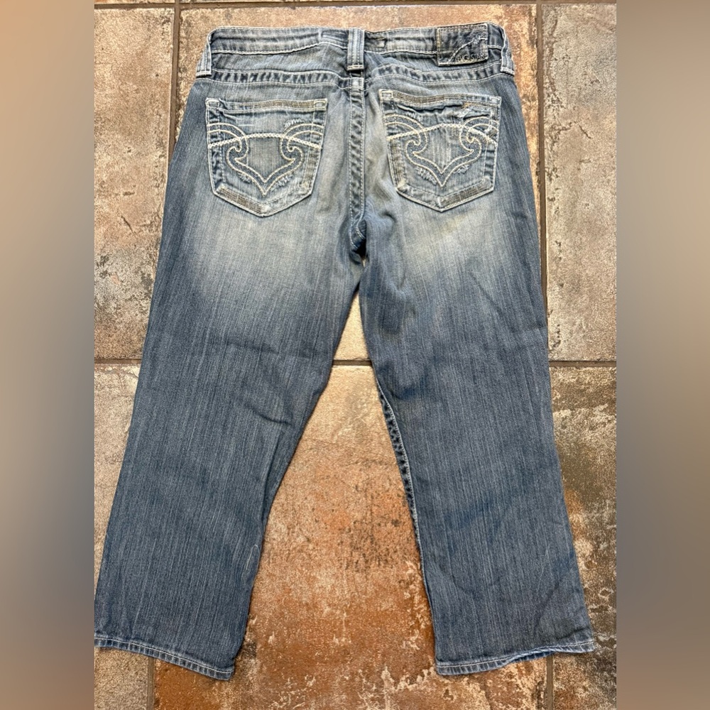 Big Star “Casey K” washed Jean skinny low rise Capri
